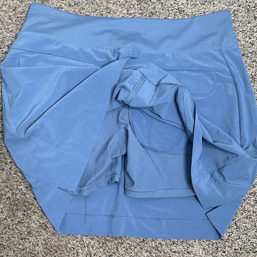 Athleta soho skort Sky Blue Athletic Skort size 10 new - Picture 8 of 9